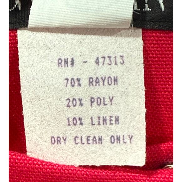 Vintage Gillian Dress 1980's Fushia Pink ILGWU Made in USA Size 8 (055) - Picture 8 of 10